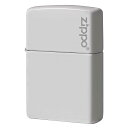 Zippo ジッポー 無地 ホワイト マット ジッポ ロゴ White Matte 塗装 214ZL プレゼント 贈り物 男性 女性 シンプル USAモデル 定番 オプション購入で名入れ可 メール便可