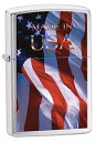 Zippo ジッポー USモデル Made in USA Flag 24797 zippo ジッポ ライター オプション購入で名入れ可 メール便可