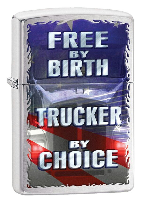 Zippo Wb|[ USf Free by Birth, Trucker by Choice 29078 zippo Wb| C^[ IvVwŖ [։