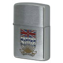 絶版/ヴィンテージ Zippo ジッポー 【中古】 1997年製造カナダ製造 州の紋章シリーズ BRITISH COLUMBIA ブリティッシュコロンビア州 つや消し レギュラー