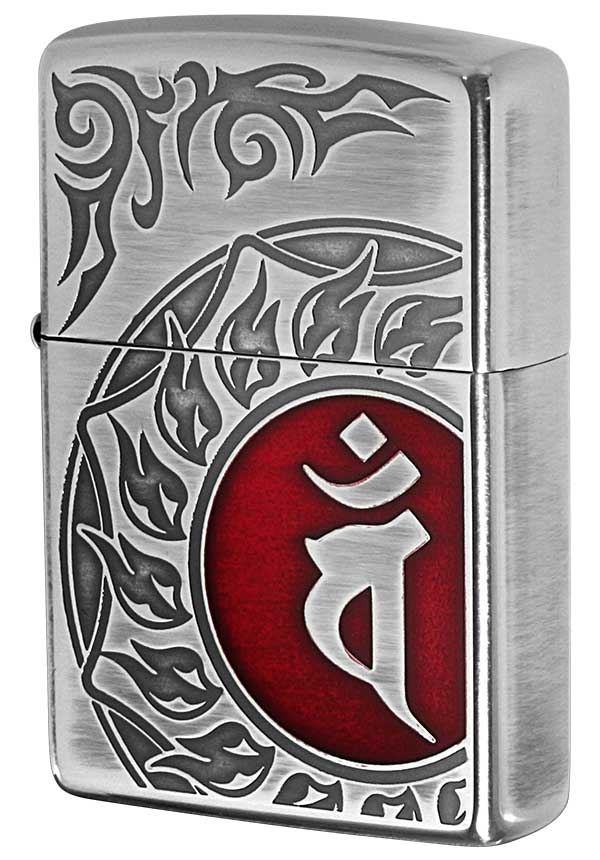 Zippo ジッポー 和柄 梵字 bonji バン 80039 zippo ジッポ ライター オプション購入で名入れ可 メール便可