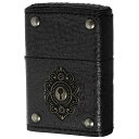 革巻きジッポ Zippo ジッポー LEATHER WINDING Keyhole Metal 革巻 キーホールメタル BK 2-50d ブラック 80072 zippo ジッポ ライター オプション購入で名入れ可