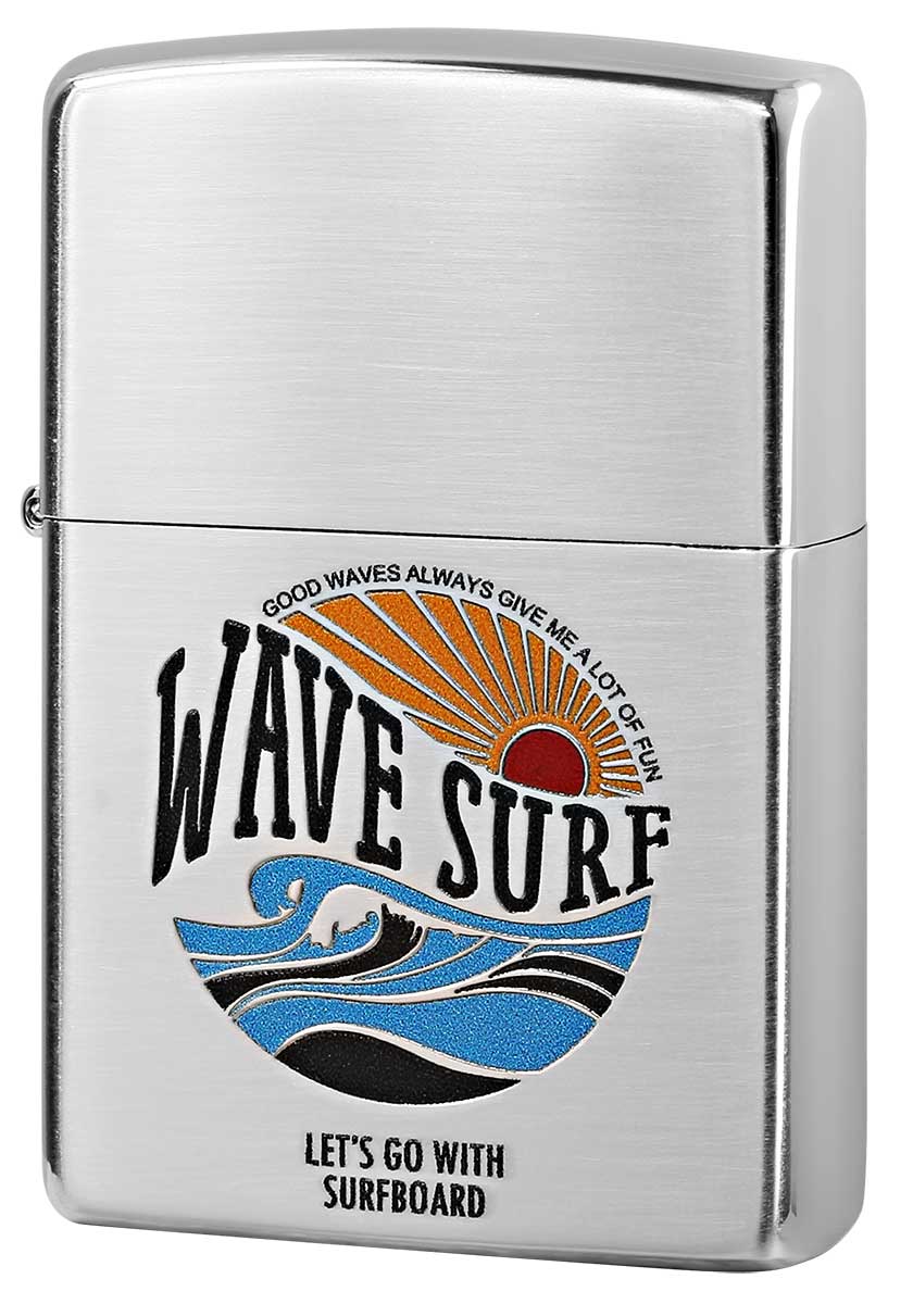 Zippo ジッポー Surfing Sunrise サーフィン サンライズ 80062 zippo ジッポ ライター オプション購入で名入れ可 メ…