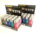 ESTE ウインディ ターボジェットライター 50個セット (各色10個) 繰り返し使用可能【軽い着火】【CR規制対象外商品】