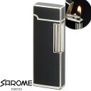 ガスライター フリントライター SAROME サロメ SD9-39 シルバー 5面黒プリント ギフト プレゼント【RCP】 送料無料 あす楽対応