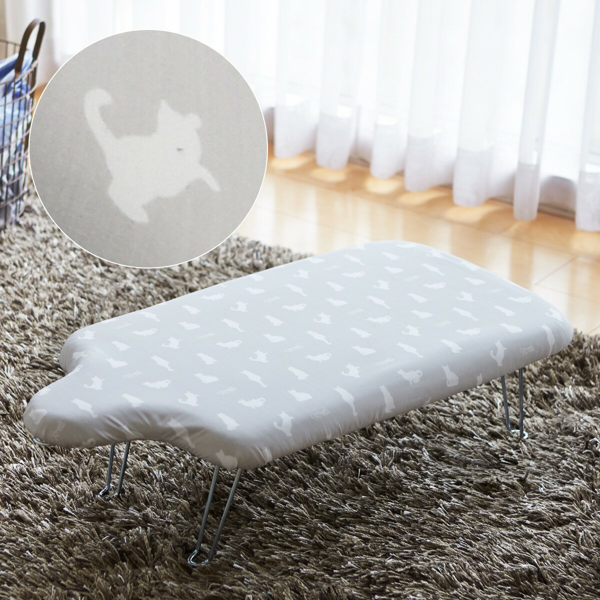 アイロン台 人型 人体型 ワイシャツ コンパクト スリム フック付き 山崎実業 アイロンボード 使いやすい 軽量人体型アイロン台 フック付 ネコプレス グレー