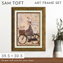 サムトフト 絵画 絵 39.5×30.5cm 【ガチョウ タクシー】 アートパネル アートフレーム 壁掛け おしゃれ 犬 アートボード インテリア ポスター インテリア 絵 モダン アンティーク 玄関 飾る イギリス作家 ST-05824 ギフト プレゼント 新築祝