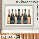 アートパネル ブランド モエ・エ・シャンドン Mo?t & Chandon Mサイズ オマージュアート オマージュ キャンバスアート フレーム付き ブランドポスター アマンダ グリーンウッド セブン ハイブランド アート インテリアアート ブランド雑貨 ゴールドフレーム