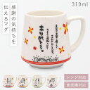 マグカップ プレゼント メッセージ 感謝 ギフト 310ml レンジ対応 雑貨 誕生日 プレゼント 友達 食洗機対応 ひとことまぐ 記念品 おめでとう 退職 お...