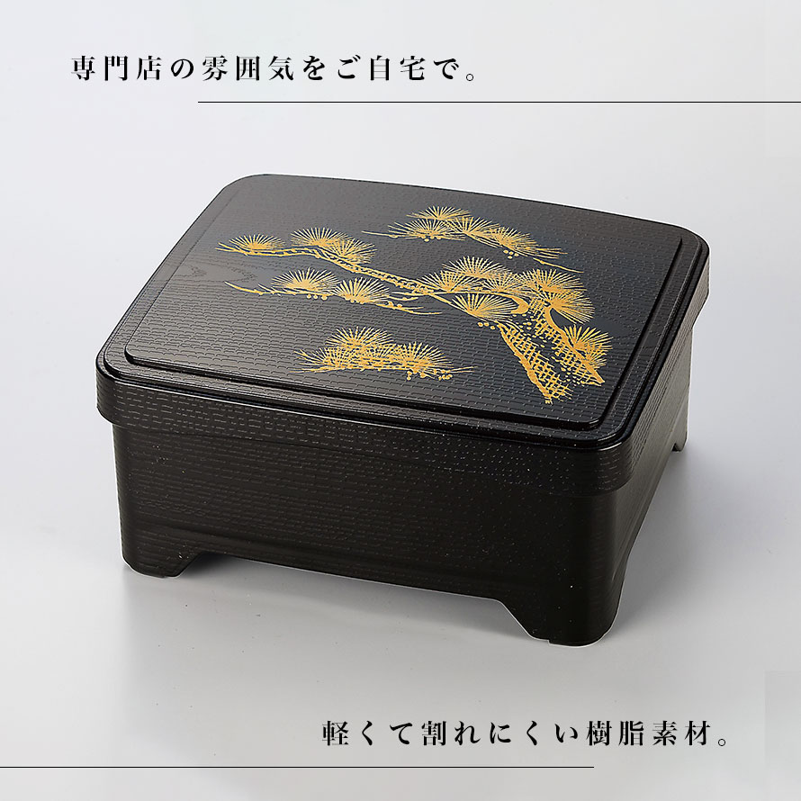 うな重 鰻重 重箱 容器 うな重箱 和食器 日本製 電子レンジ対応 食洗器対応 うなぎ用 蒲焼き用 お重 一段 和食 業務用 家族用 器 箱 軽い 軽量 スタッキング 重ねられる 四角 樹脂 黒 ブラック 天重 丼重 自宅用 お祝い 丑の日 土用の丑の日 lighterya-10182101 マチュアのくらし雑貨店 サンプル画像3