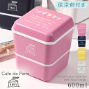 お弁当箱 女子 レディース 女性用 2段 ランチボックス レンジ対応 食洗機対応 PARIS ドームスクエアネストランチ ガーランド プラスチック製 樹脂製 日本製 BPAフリー
