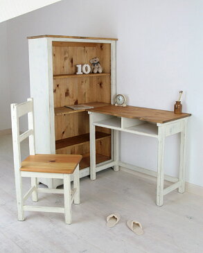 【ポイント10倍】 国産オリジナルオーダー家具 Rustic ラスティックパイン シェルフデスクセット デスクB単品 0220-dk-RT-113-B
