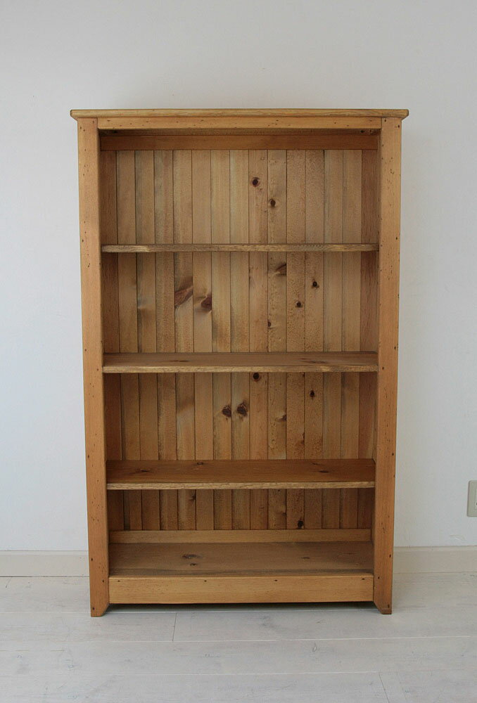 国産オリジナルオーダー家具 Rustic ラスティックパイン ブックシェルフ M 0220-bs-RT-114-M [2]