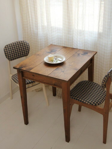 国産オリジナルオーダー家具 Rustic ラスティックパイン カフェテーブル 700×600 0220-dt-RT-202-70 ★★