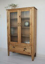 国産オリジナルオーダー家具 Rustic ラスティックパイン パイセーフ チェッカーガラス 0220-cb-RT-401-CH(3)