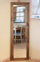 国産オリジナルオーダー家具 Rustic 壁掛けミラー Rustic Mirror L・MB DB ラスティックパインシリーズ 0220-mr-RT-902-L