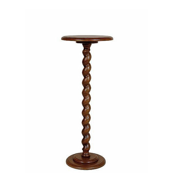 英国アンティークリプロダクト オーク オーク ツイストレッグ ラウンド 花台（大）【玄関前渡-KS16】