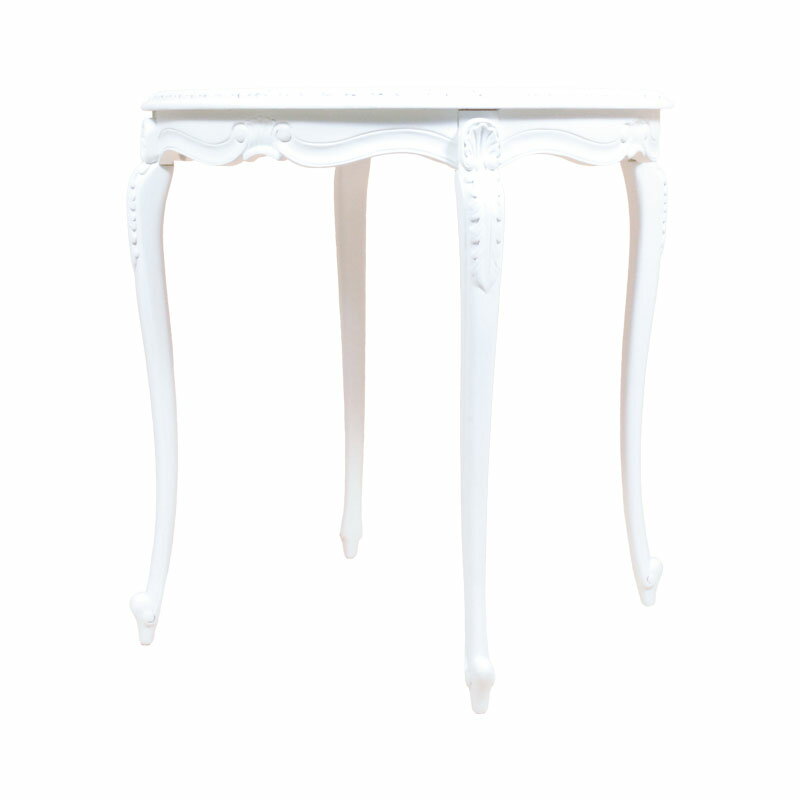 英国アンティークリプロダクト ホワイトシリーズ マホガニー 白塗 食卓テーブル4脚丸型R75【開梱設置-KS】