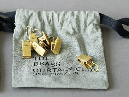 カーテン クリップ セット ブロンズ レース 模様替え 設置 DIY キッチングッズ インテリア雑貨 プレゼント ギフト お祝 贈り物 新築 カーテンクリップ ブロンズ 6個セット 0513-cr-308586のサムネイル