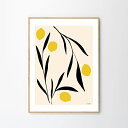 THE POSTER CLUB Lemon 30x40 ザ・ポスタークラブ 北欧アートポスター イラスト 海外アート 現代芸術 おしゃれ ルームデコ【送料無料-...