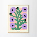 THE POSTER CLUB ザ・ポスタークラブ Purple Poppies 30x40 【送料無料-OS】