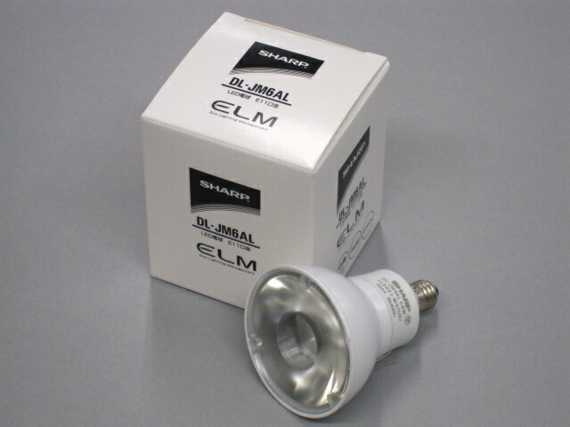 LED電球 DL-JM6AL SHARP/シャープ JDR50W相当 調光対応 径50mm E11 色温度2700K 中角 本体白