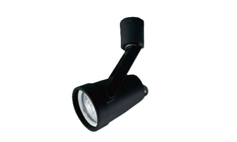 LEDランプが選べます！φ50ダイクロハロゲン電球形LEDランプ（E11）用スポットライトです！ 【シンプルタイプ】 ・ダクトレール用の小型LEDスポットライトです。 【100V Lamp Type】 ・φ50ダイクロハロゲン電球形LEDランプ（E11）用です。 ・ランプ交換可能タイプなので、現場に合わせたLEDランプが選べます。 ・リニューアル時などは、ランプのみの変更が可能なLEDスポットライトです。 【適合奨励ランプ】 ・TES/テス製：LDR6シリーズ ・USHIO/ウシオ製：LDR5シリーズ　LDR6シリーズ ※LED電球別売（※画像はLED電球を装着した一例です。）　※屋内専用 ※ダクトレール取付LEDスポットライト　φ50ダイクロハロゲン電球形LEDランプ　電球交換可能型　ダクトレール用　本体：ブラック、鋼・アルミダイキャスト塗装仕上　入力：100V　口金：E11　取付方法：ダクトレール　（※色温度・全光束・光源寿命・演色性・消費電力・配光は使用ランプによる）　首振角度：90°　回転角度：360°　近接照射限度：0.15m　【適合LEDランプ】TES/テス製：LDR6シリーズ、USHIO/ウシオ製：LDR5シリーズ　LDR6シリーズ　※LED電球別売　※屋内専用