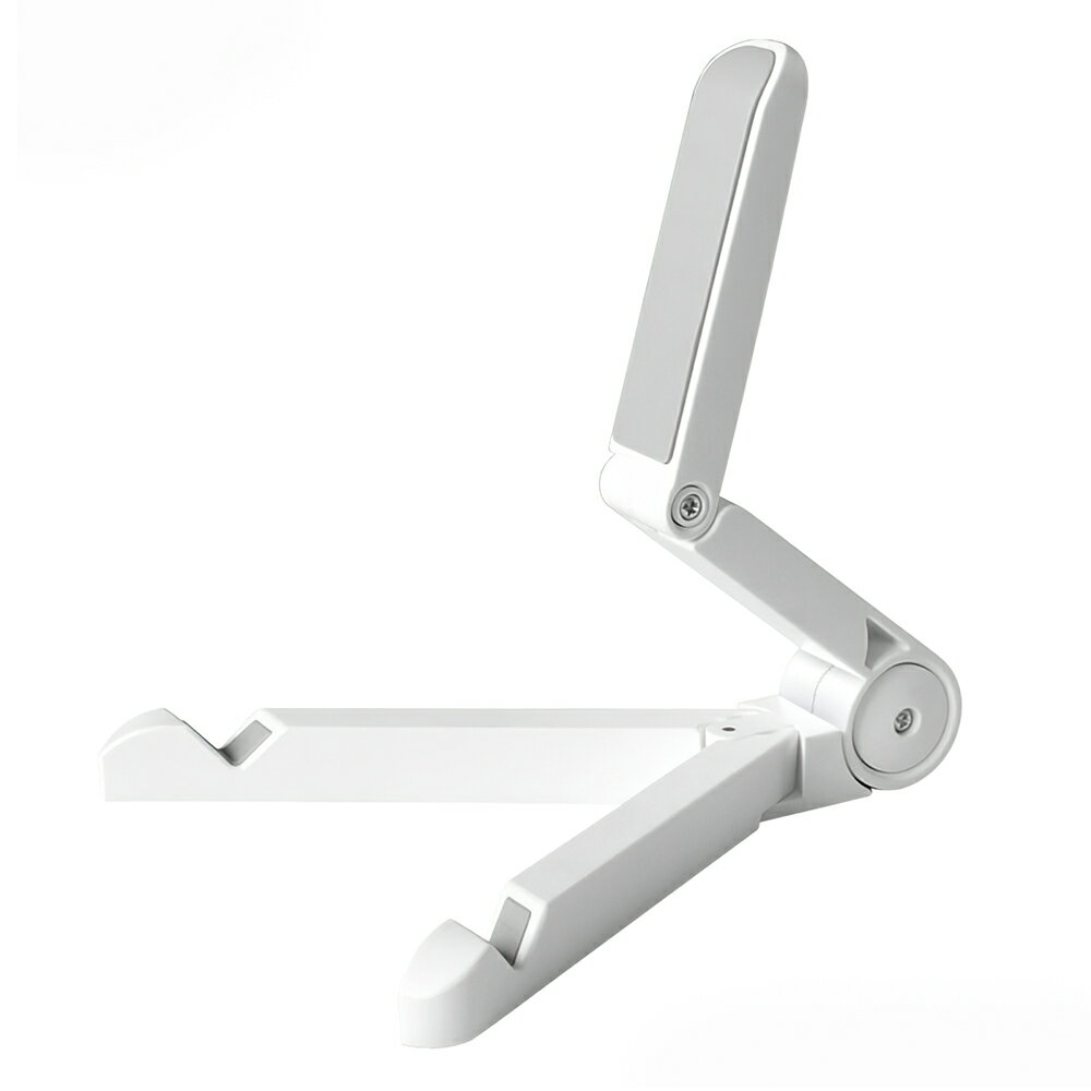 携帯電話ホルダー タブレットコンピューターサポート 折りたたみ式三角ブラケット デスクトップスタンドポータブル マルチユーススマートフォンiPadオフィス用 ホワイト　ブラック