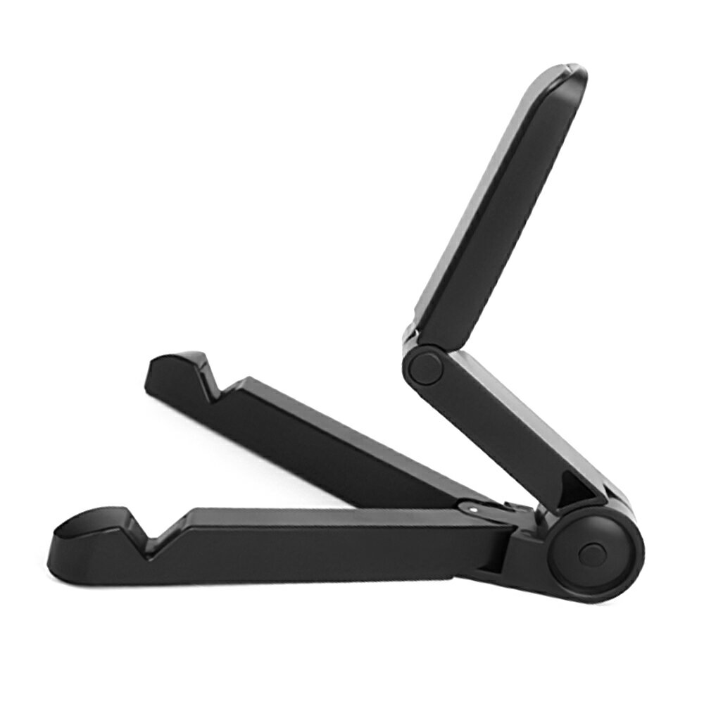 携帯電話ホルダー タブレットコンピューターサポート 折りたたみ式三角ブラケット デスクトップスタンドポータブル マルチユーススマートフォンiPadオフィス用 ホワイト　ブラック
