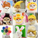 ペットヘッドギア かわいい 犬 テディ コスチューム ヒマワリ ペットヘッド ドレスウィッグ 猫 ハロウィン帽子 ドッグウェア アクセサリー 小物 ネコウェア ねこ