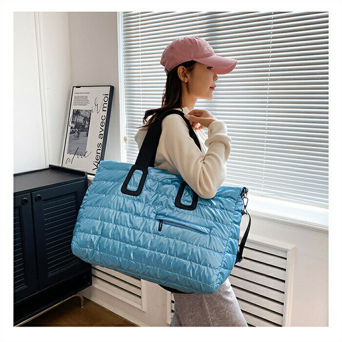 【半額アイテム】キルティング ボストンバッグ 中綿バッグ 大きめ レディース メンズ トートバッグ 大容量 修学旅行 軽量 ボストンバッグ キャリーオンバッグ 旅行バッグ 鞄 カバン 旅行カバン ヨガバッグ おしゃれ 女性 男性 スポーツ 1泊 2泊 3泊