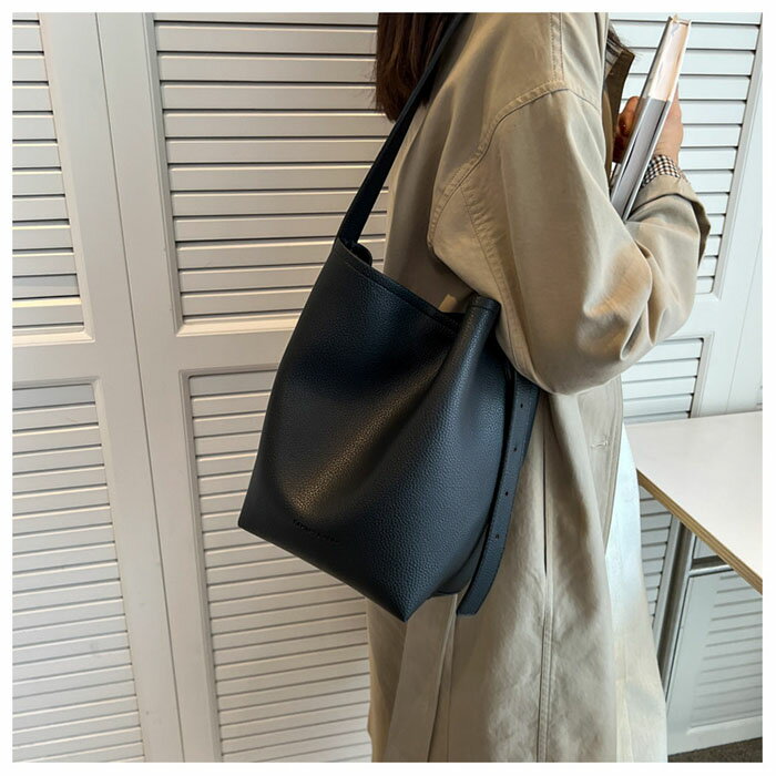 樂天商城 - 【10%OFFクーポン配布中！】トートバッグ レディース 小さめ バケツ型 バッグ バッグインバッグ 2way バケツバッグ ショルダーバッグ 斜めがけ マチあり バケツ型 バッグ 肩掛け かばん 小さい 通勤バッグ お仕事バッグ ビジネス OL きれいめ シンプル 通勤