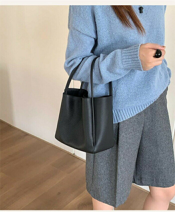 樂天商城 - ハンドバッグ 本革 バケツ型 バッグ レディース 本革 バッグ トートバッグ 2way 肩掛けバッグ 大容量 通勤バッグ レザー バッグインバッグ お仕事バッグ フォーマル 大人 上品 オフィス バケツバッグ 事務所 ビジネス 上質 牛革 送料無料