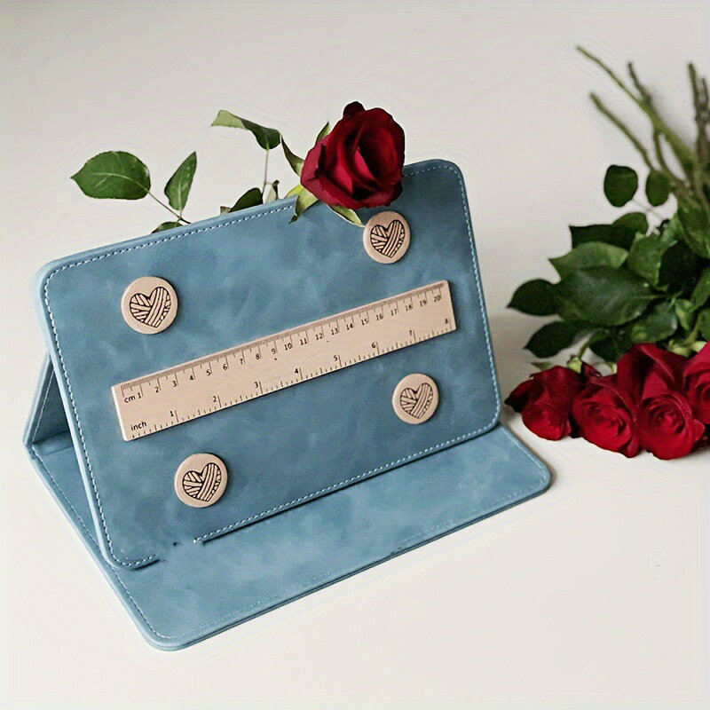 折りたたみ編みパターンスタンド | 編み物パターンディスプレイボードマグネット | 磁気かぎ針編みパタ..