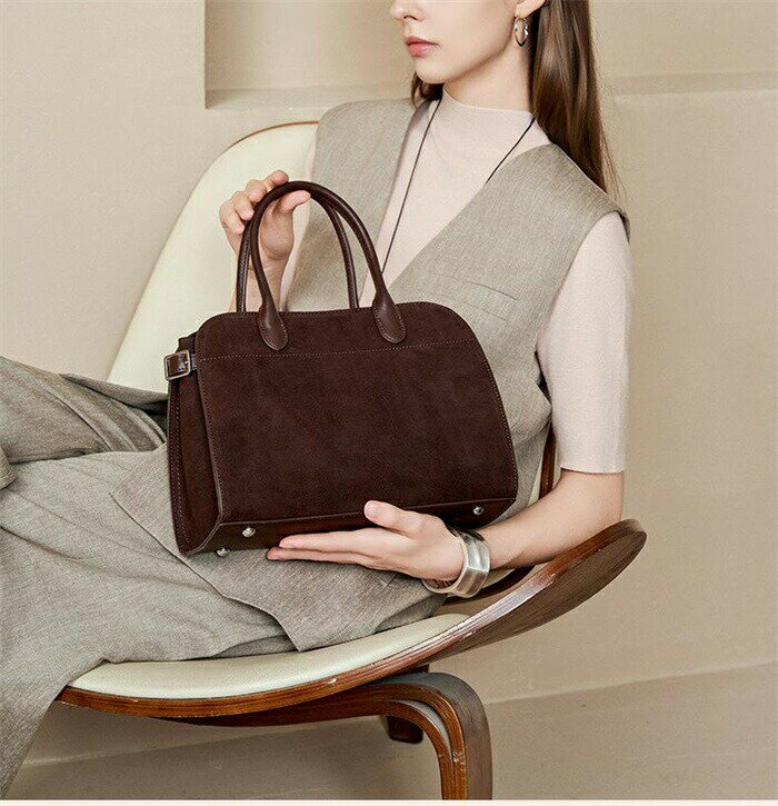 樂天商城 - 本革 ハンドバッグ スエード バッグ レディース スエード トートバッグ 大容量 大きめ セレモニーバッグ スウェード バッグ 手提げ フォーマルバッグ 2way ショルダーバッグ 通勤バッグ お仕事バッグ カジュアル おしゃれ オフィス ビジネス 高見え 秋 冬