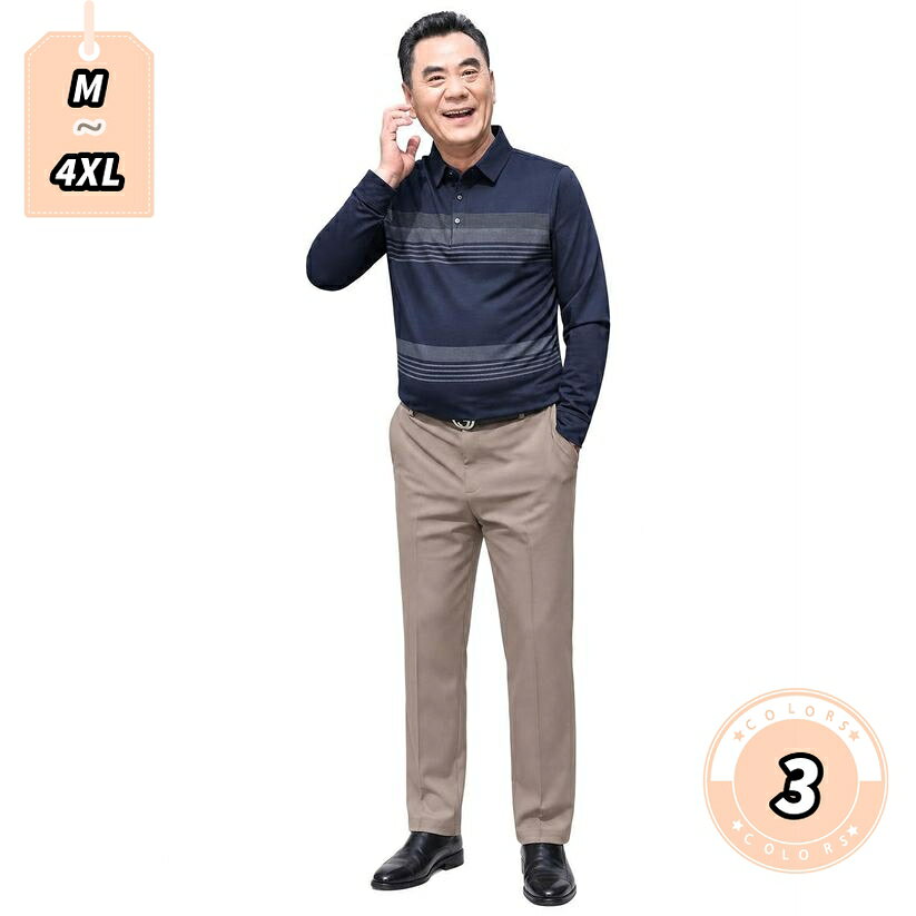 500円OFFクーポン ポロシャツ メンズ 長袖 体型カバー 紳士服 50代 60代 70代 お父さん 衿付き ボーダー シニア ファッション 春 秋 カジュアル トップス ゆったり 普段着 外出 敬老の日 プレゼント 大きいサイズ lightningbolt lightningbolt-10012159 ライトニング パッケージ画像