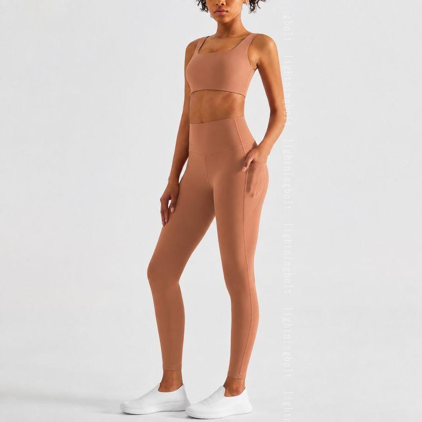 ライトニングの850円OFFクーポン ヨガパンツ レディース 美脚 着痩せ ハイウエスト レギンス ポケット付き 九分丈 スパッツ フィットネス タイツ ジム トレーニング ウェア スポーツ ロングパンツ ヨガウェア 伸縮性 大きいサイズ lightningbolt｜アングル3