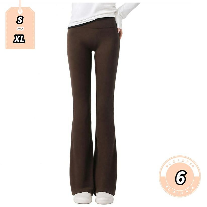 850円OFFクーポン ヨガパンツ レディース 裏起毛 フレアパンツ ハイウエスト レギンス 美脚 脚長効果 着痩せ 細見え お腹引き締め ベルボトム 防寒 カジュアル スポーツ ウェア 秋冬用 大きいサイズ lightningbolt