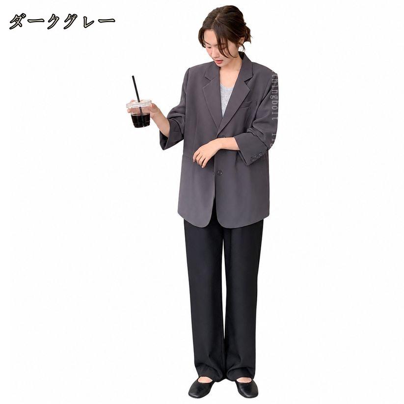 500円OFFクーポン テーラード ジャケット レディース 体型カバー ゆったり アウタ...