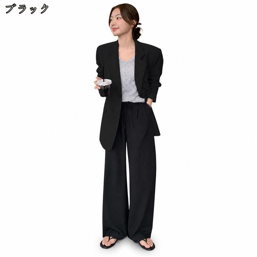 500円OFFクーポン テーラード ジャケット レディース 体型カバー ゆったり アウタ...