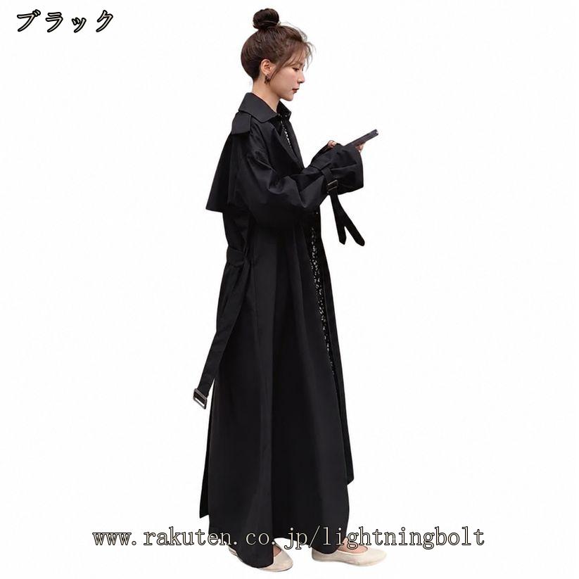 1000円OFFクーポン トレンチコート レディース 体型カバー ロングコート マキシ丈 ...