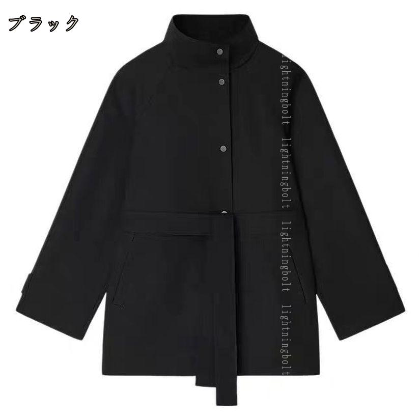 1000円OFFクーポン トレンチコート 体型カバー レディース スプリングコート スタ...