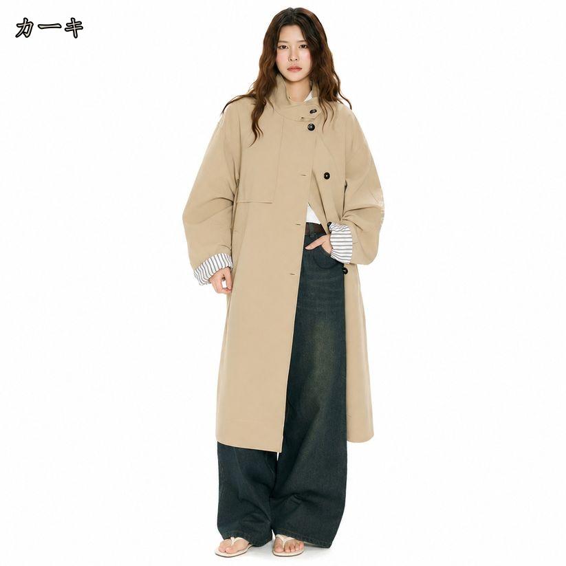 1000円OFFクーポン レディース トレンチコート 体型カバー ロングコート ゆったり ...
