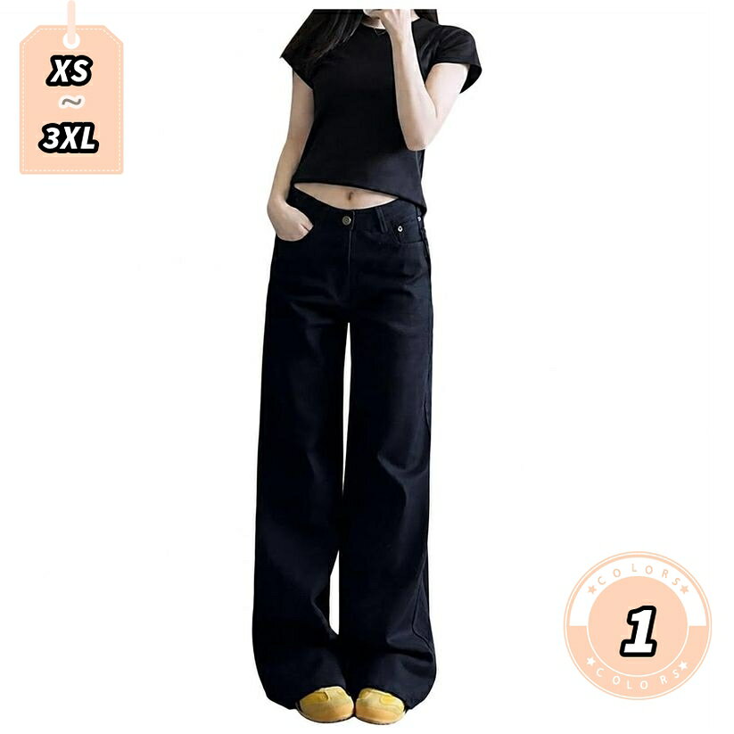850円OFFクーポン デニムパンツ レディース 体型カバー 着痩せ ズ ストレートパンツ ジーパン ゆったり ボトムス 大きいサイズ カジュアル ロング 美脚 脚長 細見え 通学 通勤 おしゃれ lightningbolt lightningbolt-10022652 ライトニング パッケージ画像