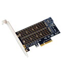 M.2 PCIeアダプタ デュアルM.2アダプタ M.2 PCIe NVMe PCIe AHCI SSDからPCIe 3.0 x4 M.2 SATA SSDからSATA IIIアダプタカード Bキー/Mキー