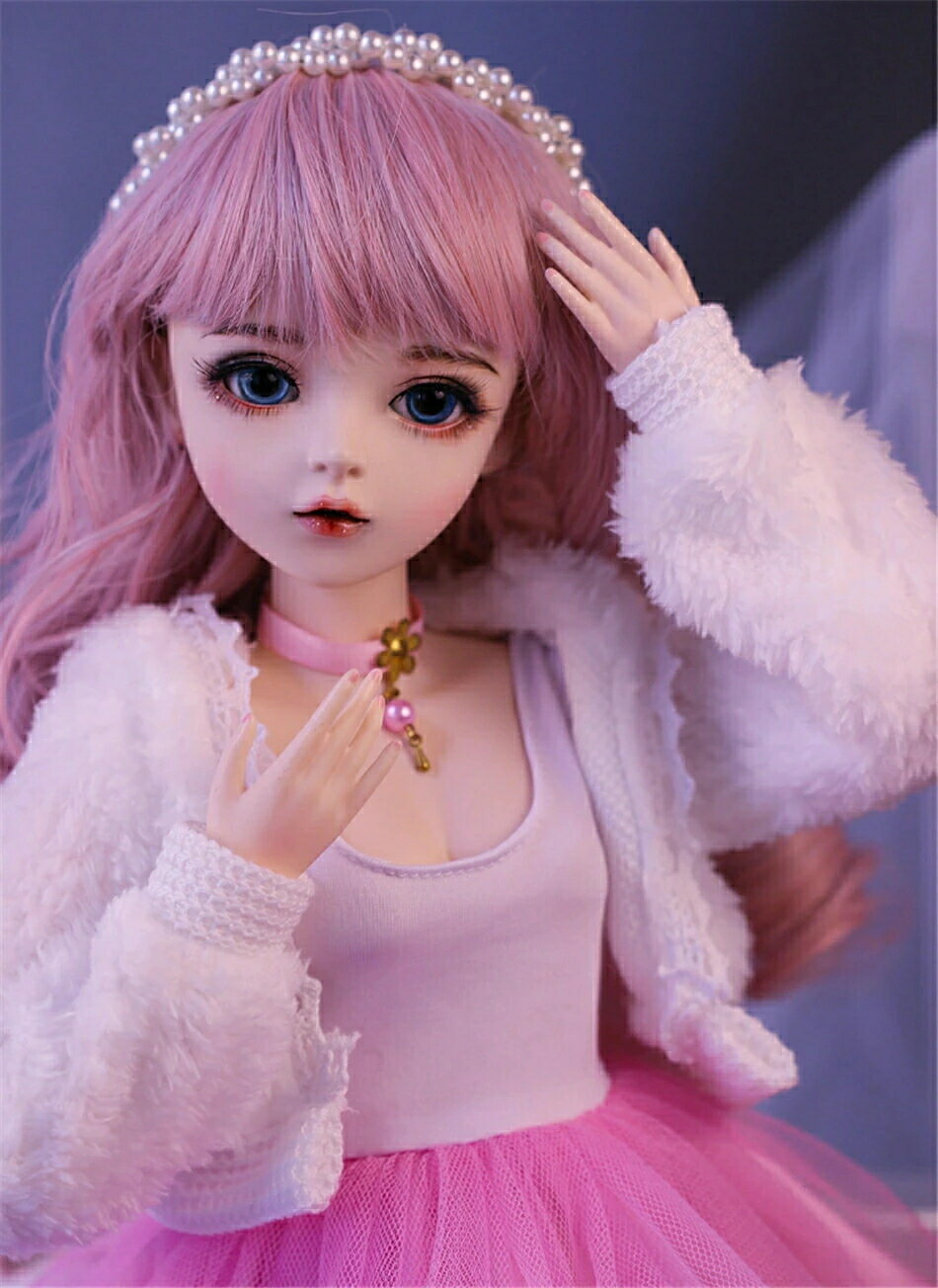 乐天商城 - ☆☆超人気☆☆BJDドール 100％ハンドメイド 手作り 関節可動 BJDドール プレゼント コレクション 1/3関節人形 BJDドール 本体+眼球+顔メイク+かつら+服+靴 60CM