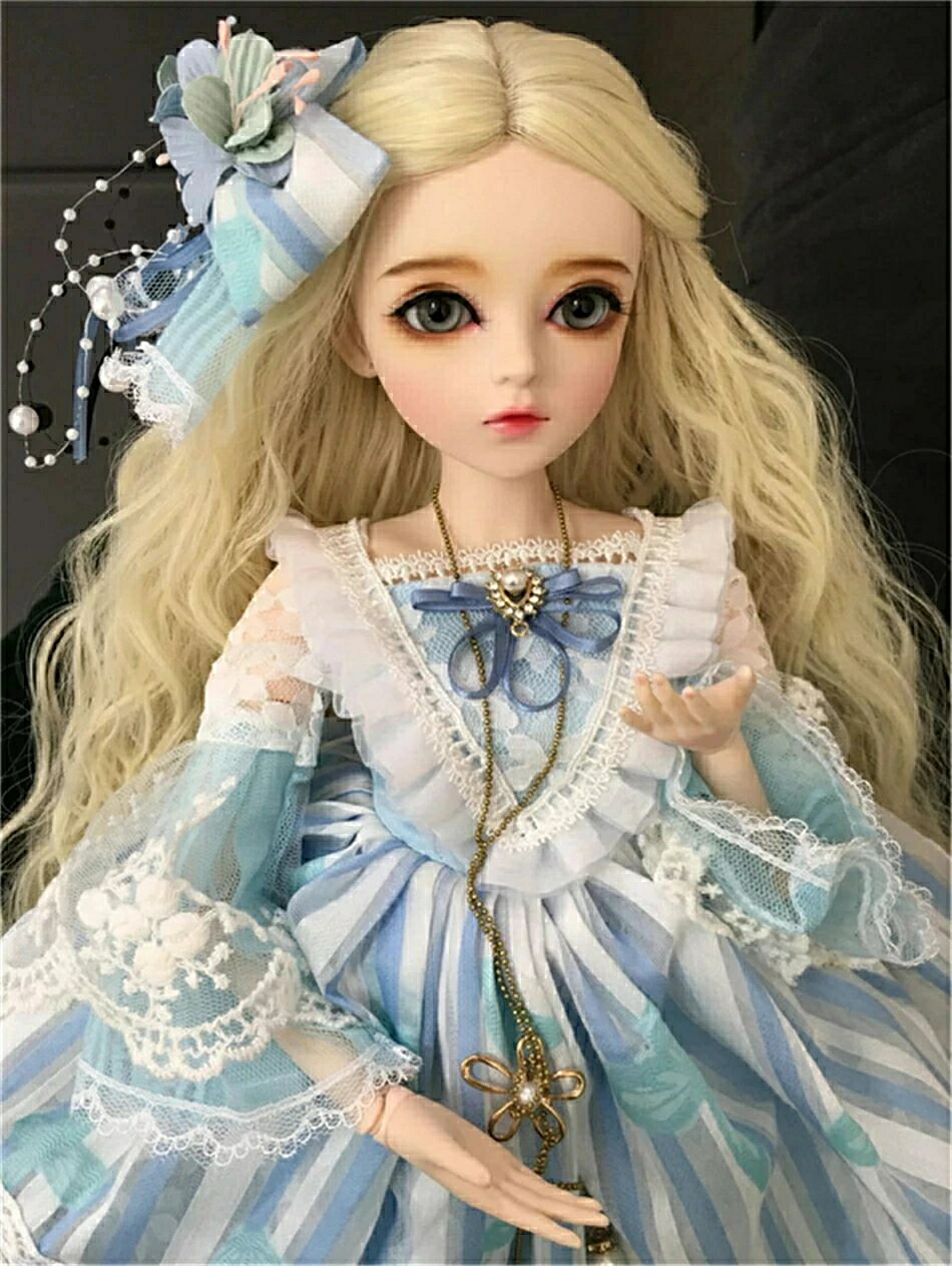 乐天商城 - 人気極美品 オススメ！ ☆☆ BJD doll 1/3 球体関節人形 ☆☆ 100％ハンドメイド 手作り 関節可動 おもちゃ ギフト プレゼント コレクション メイク済 着物 洋服 ドール カスタム ドール フルセット 長い髪 女の子 サイズ60cm