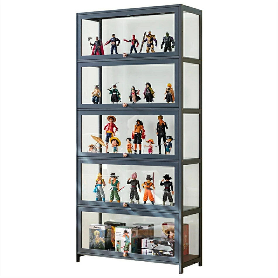 乐天商城 - フィギュアケース 収納 高品質 コレクションケース コレクション ボックス クリアケース 透明展示ケース 積み重ね可能 扉付き 組み立て式 透明 アクリル コレクションケース コレクションボックス アクリルケース5層