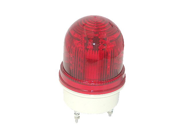 サンローターRL-12-RR-PU-M4回転灯/赤グローブ/赤LED/DC12V/防滴構造/送料無料