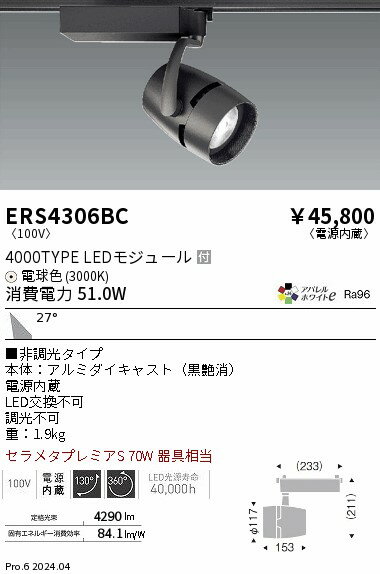 ENDO 遠藤照明 LEDスポットライト ERS4306BC 2